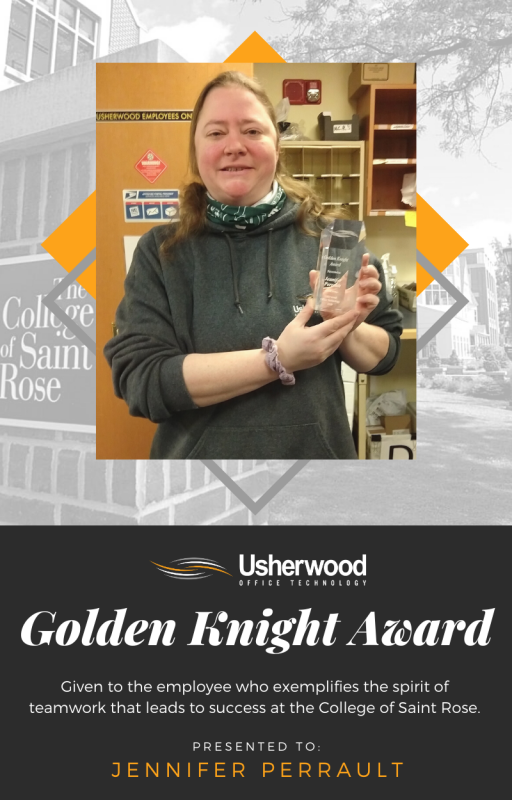 Jennifer Perrault Receives Golden Knight Award