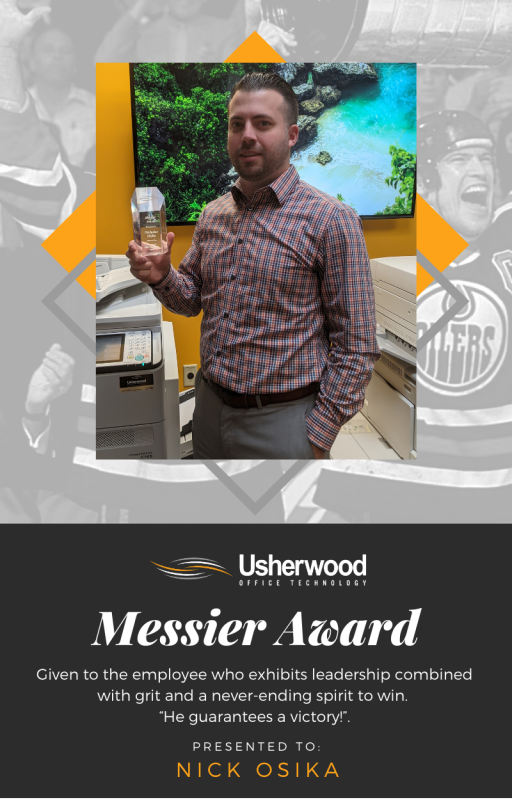 Nick Osika Receives Messier Award