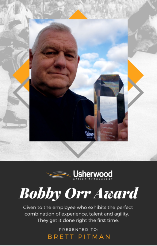 Brett Pitman Receives Bobby Orr Award