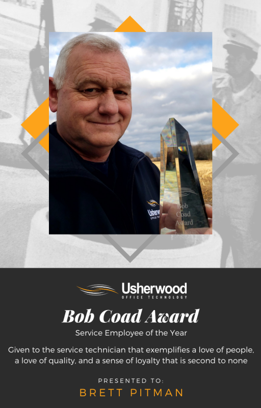 Brett Pitman Receives Bob Coad Award