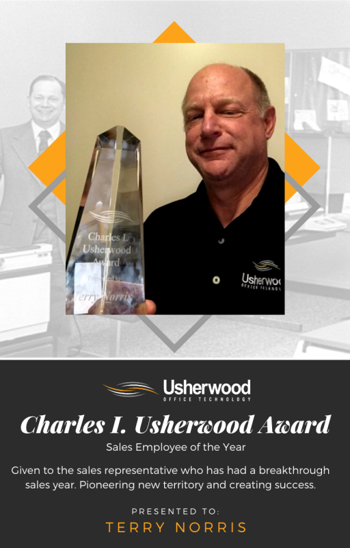 Terry Norris Receives Charles I Usherwood Award