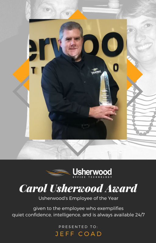 Jeff Coad Receives Carol Usherwood Award