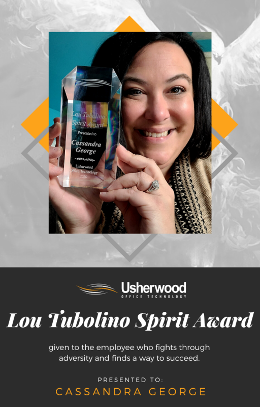 Casey George Receives Lou Tubolino Spirit Award