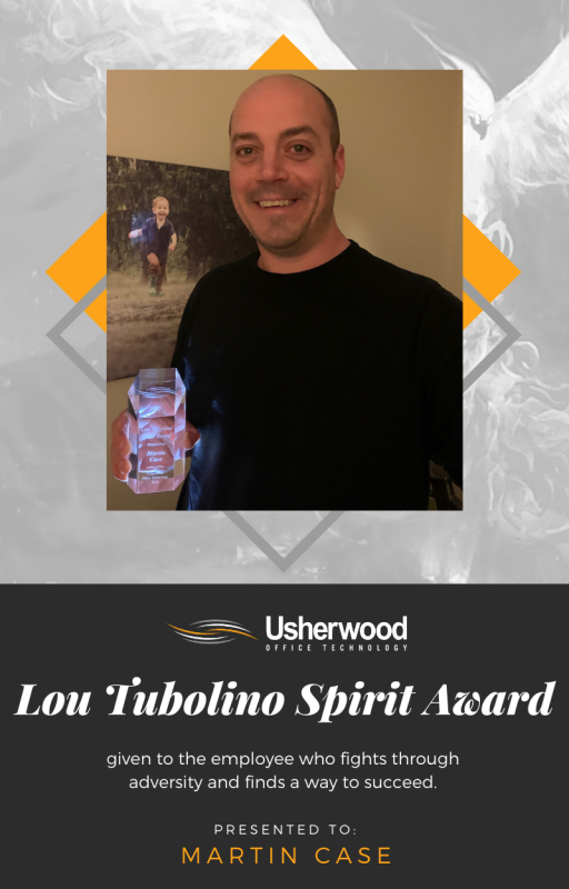 Martin Case Receives Lou Tubolino Spirit Award