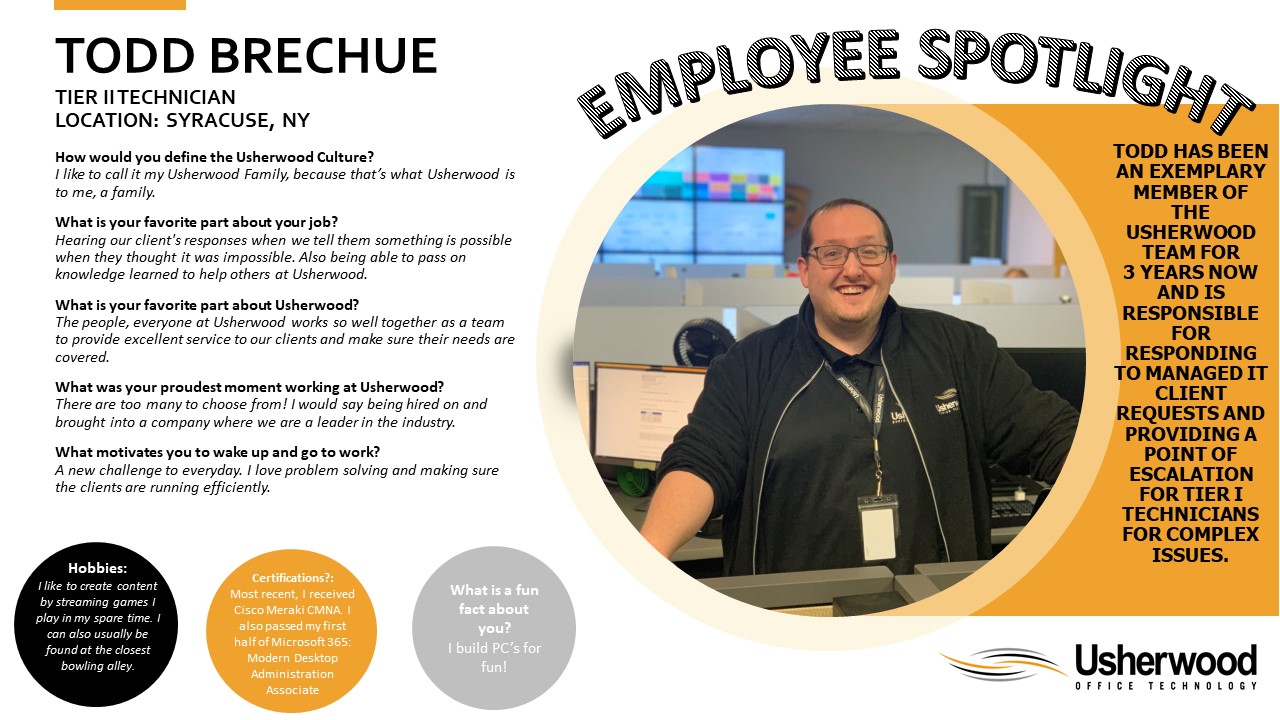 Employee Spotlight - Todd Brechue